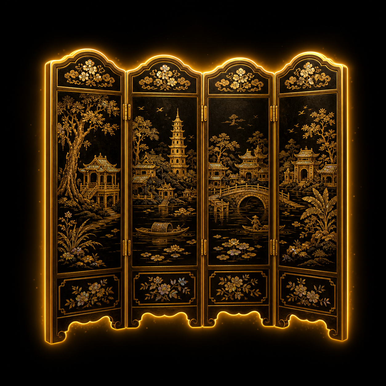 Ancestral Lacquer Screen