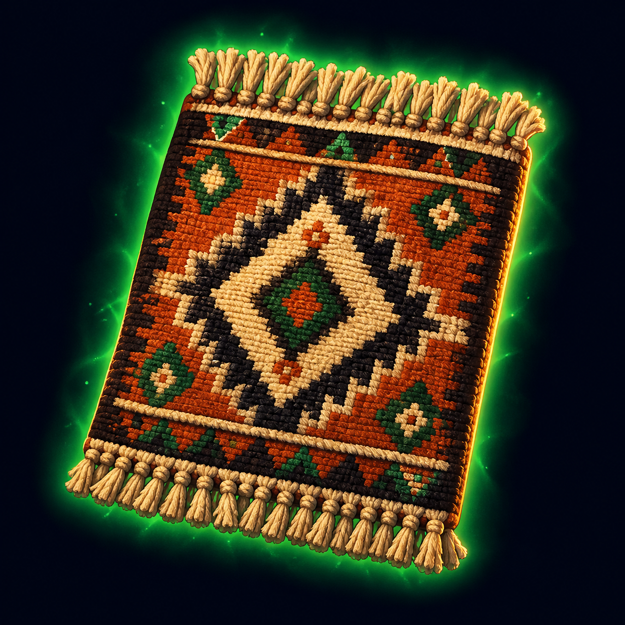 Hand-woven Berber Rug Swatch