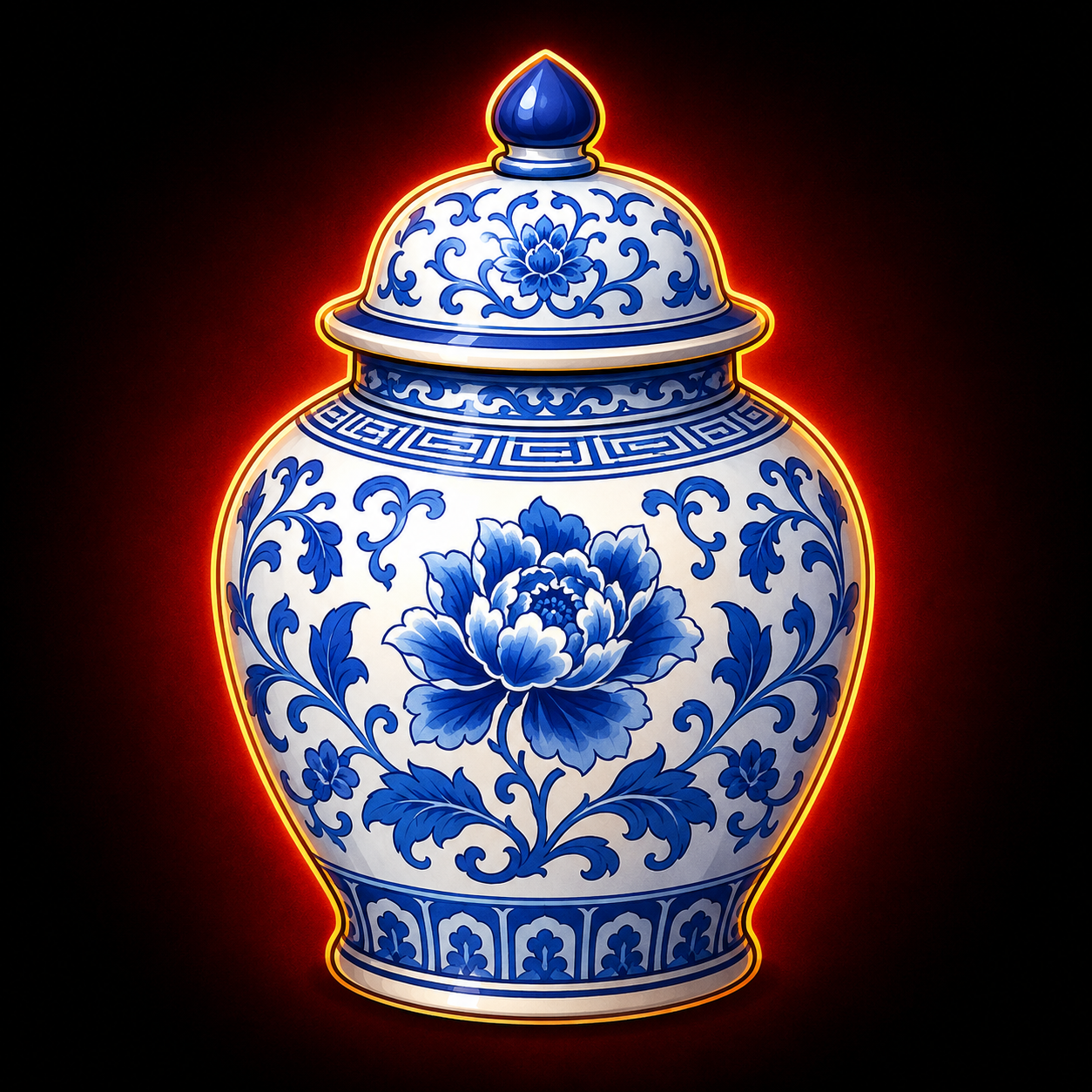 Blue-and-White Ginger Jar