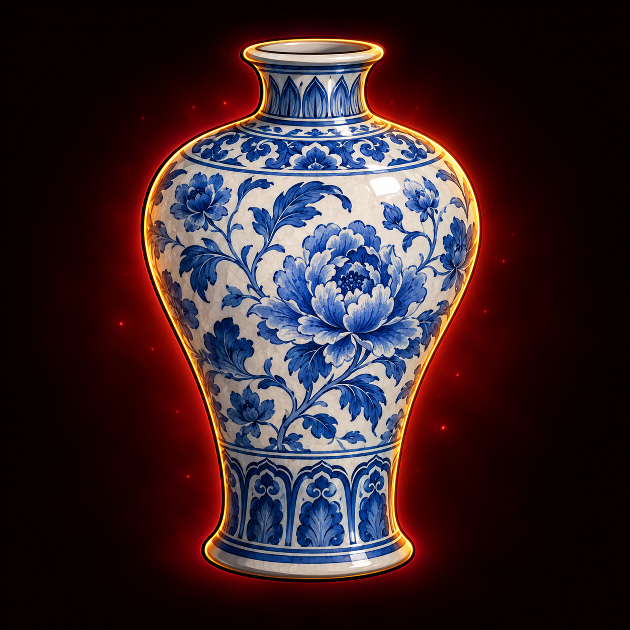 Blue-and-White Meiping Vase