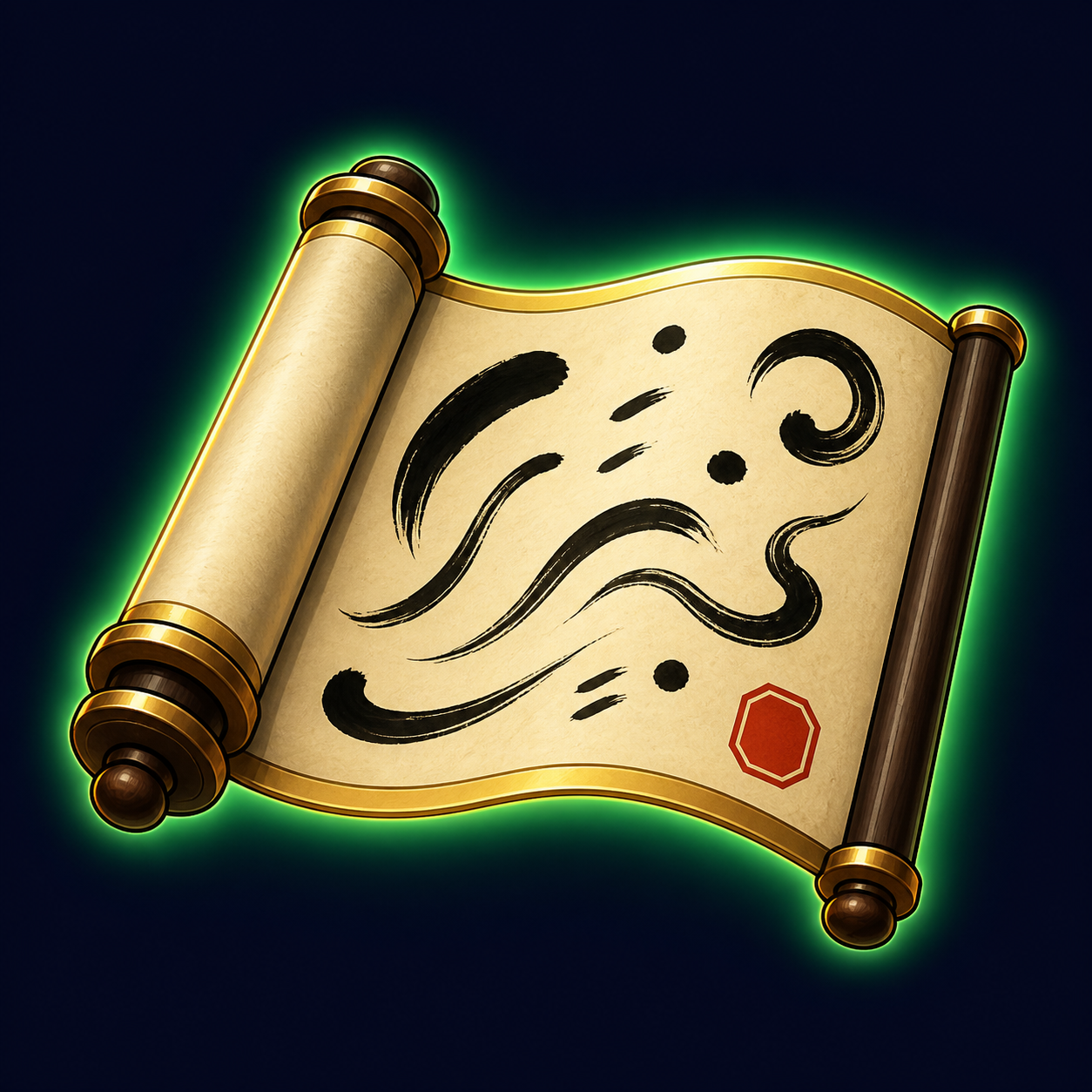 Calligraphy Practice Scroll