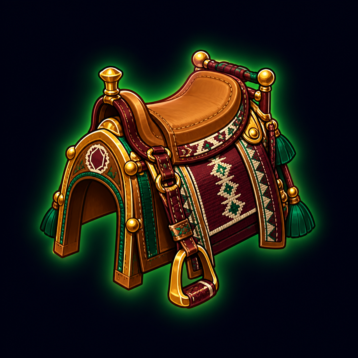 Camel Racing Saddle (Miniature)