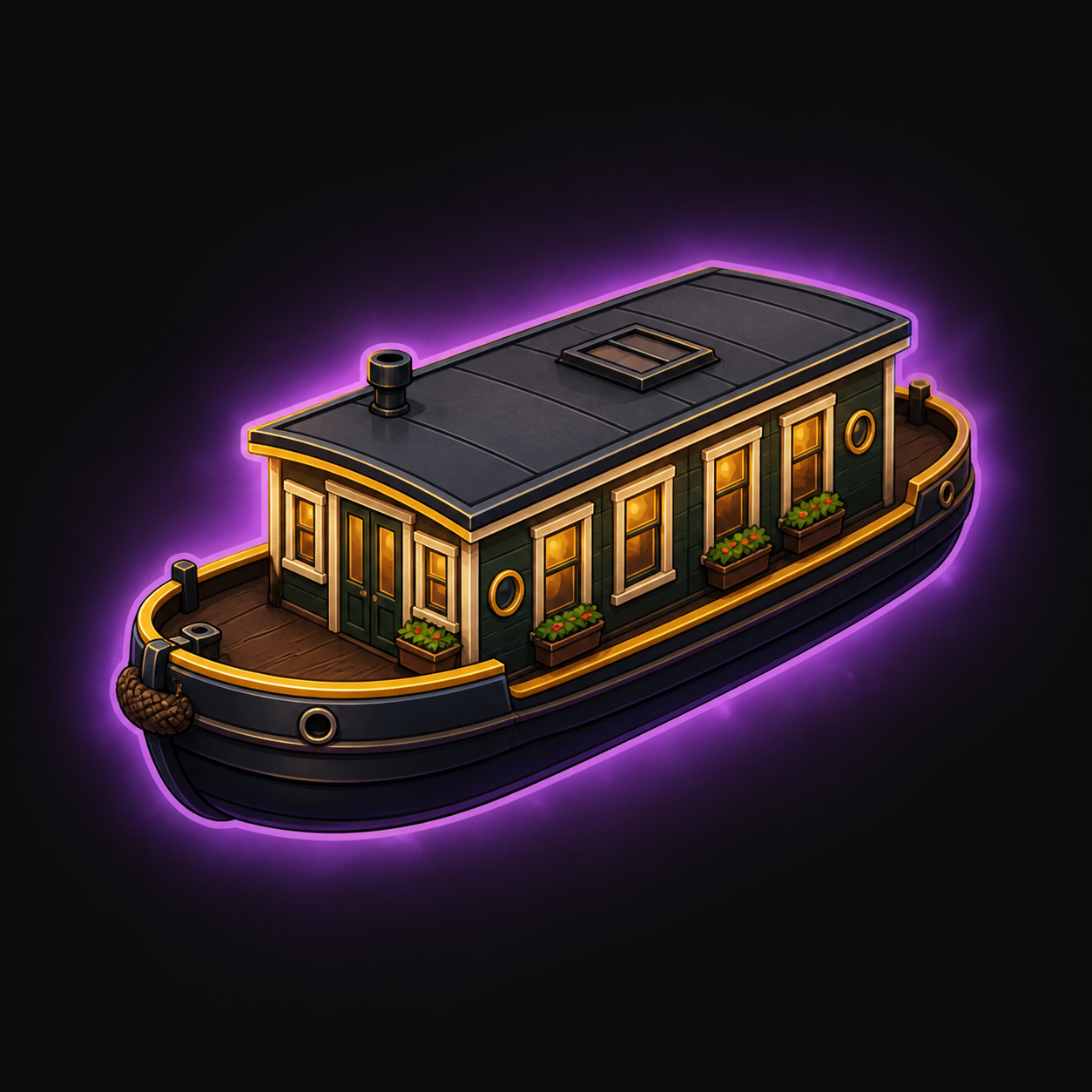 Canal Houseboat Model