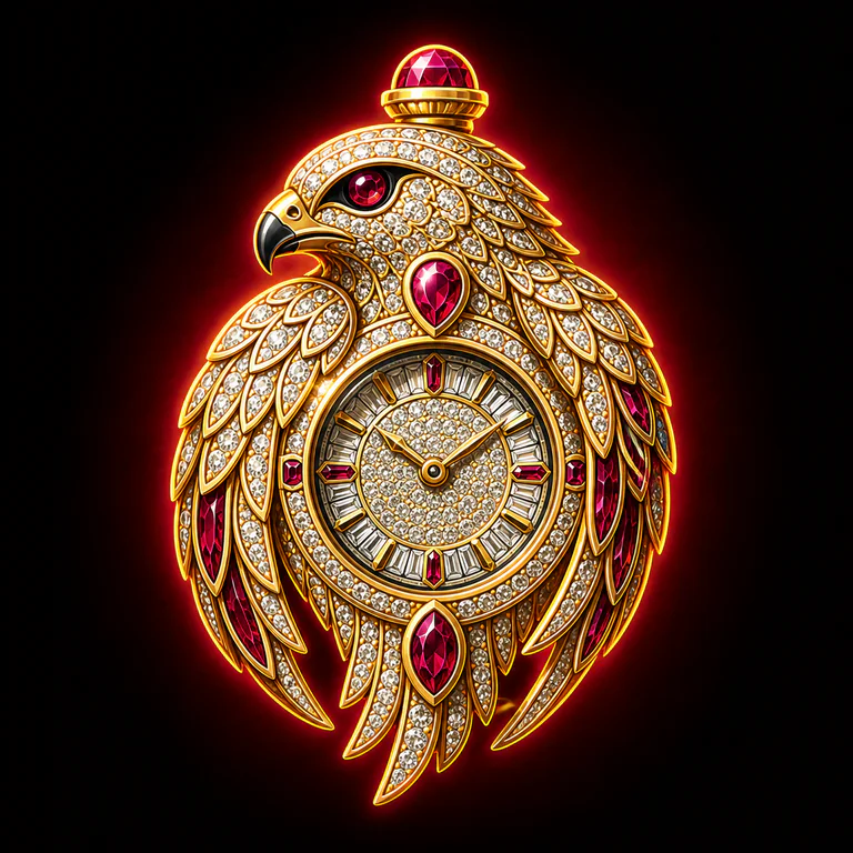 Celestial Falcon Diamond Timepiece