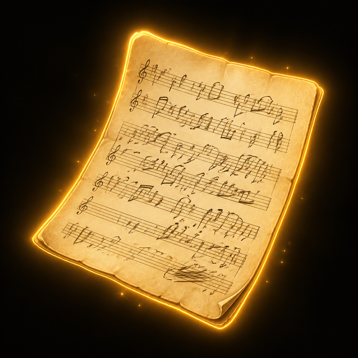 Composer's Handwritten Notation