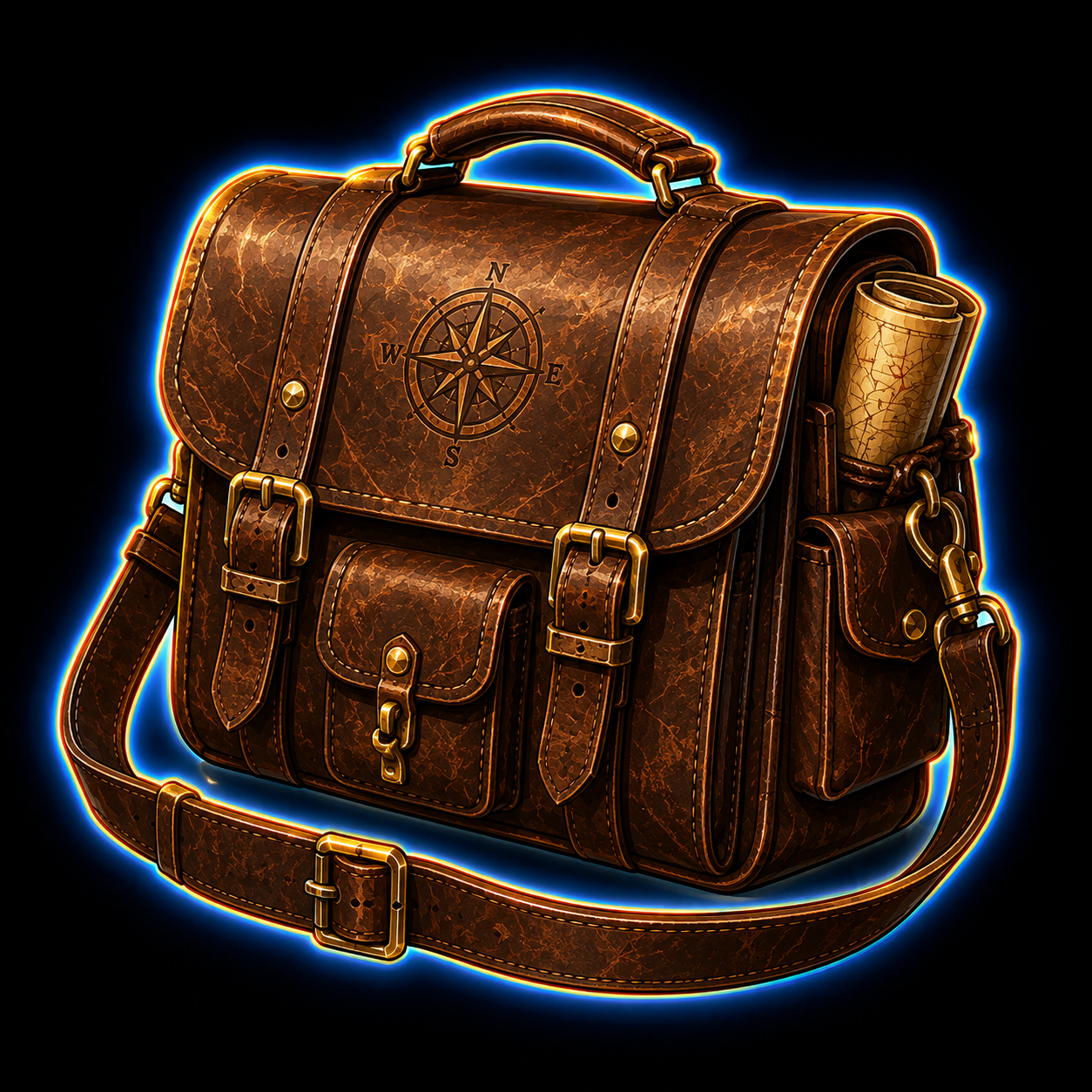 Explorer's Leather Satchel