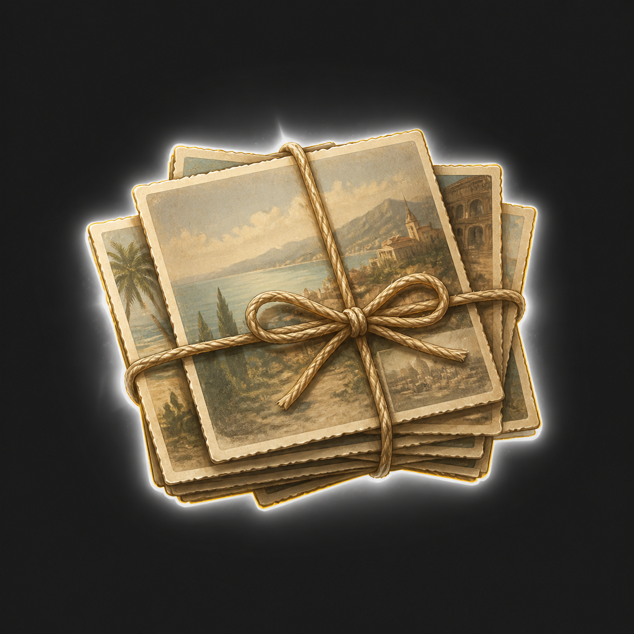 Faded Postcard Set