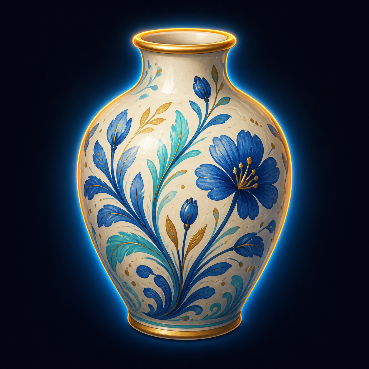 Hand-painted Ceramic Vase