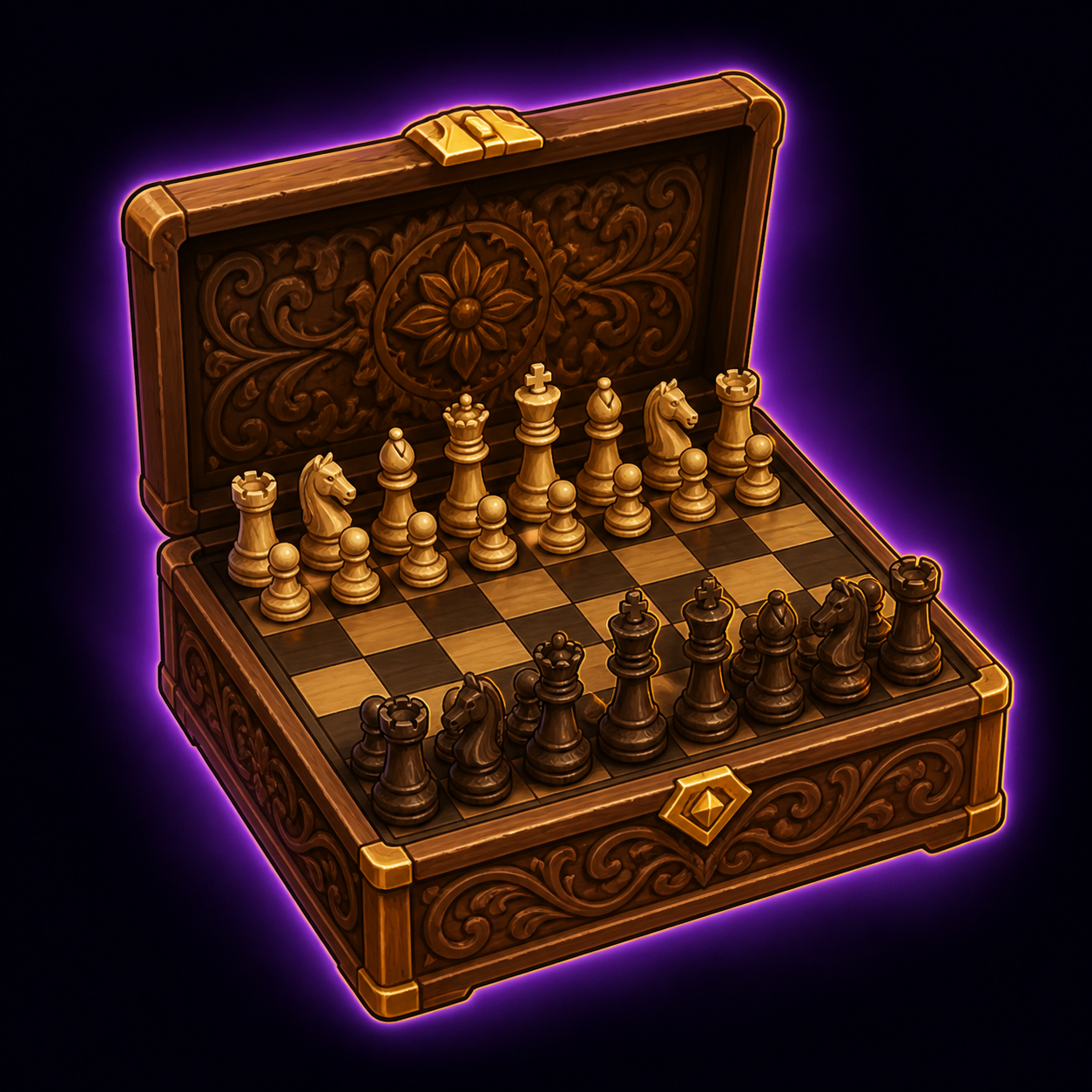 Heritage Hand-carved Chess Set