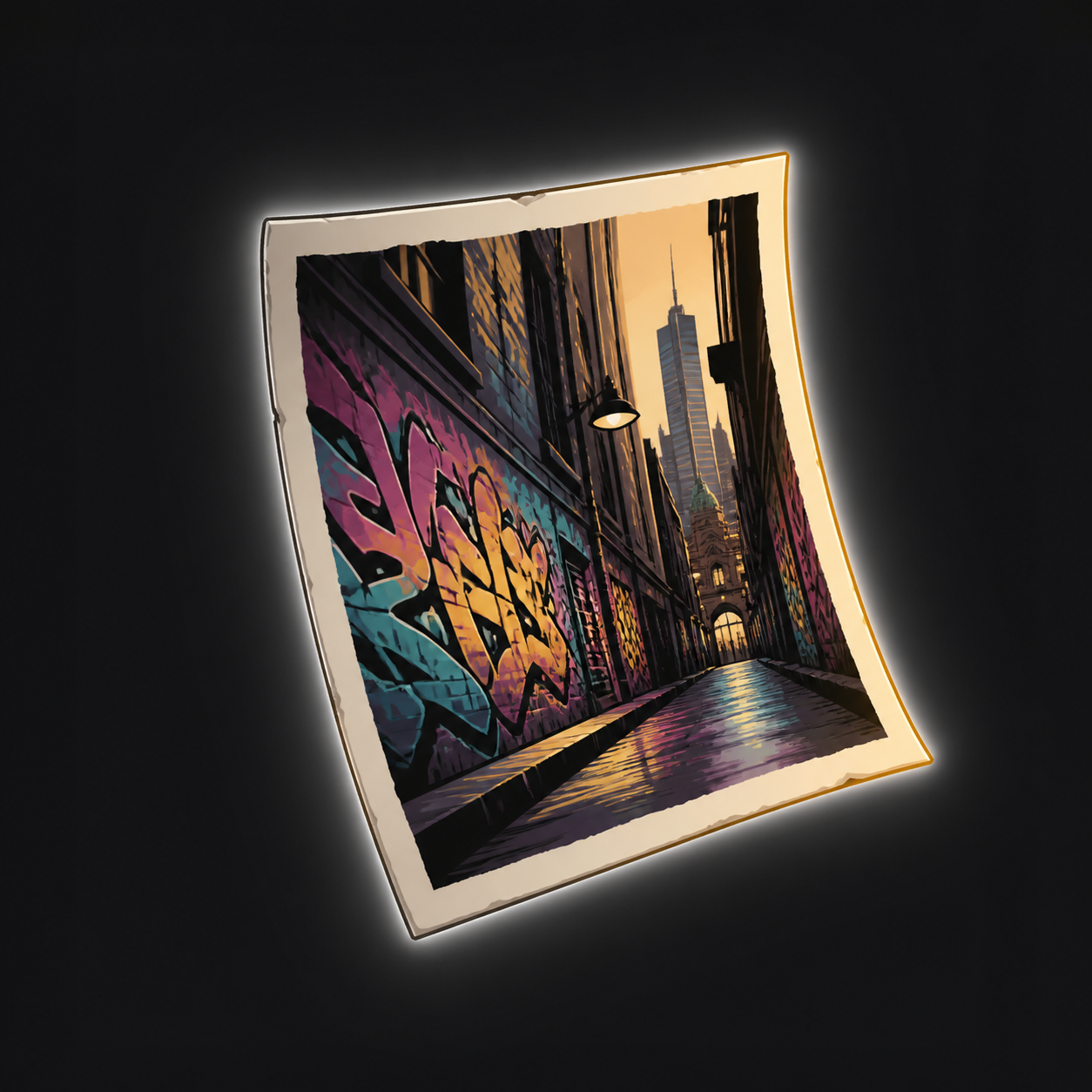 Laneway Street Art Print