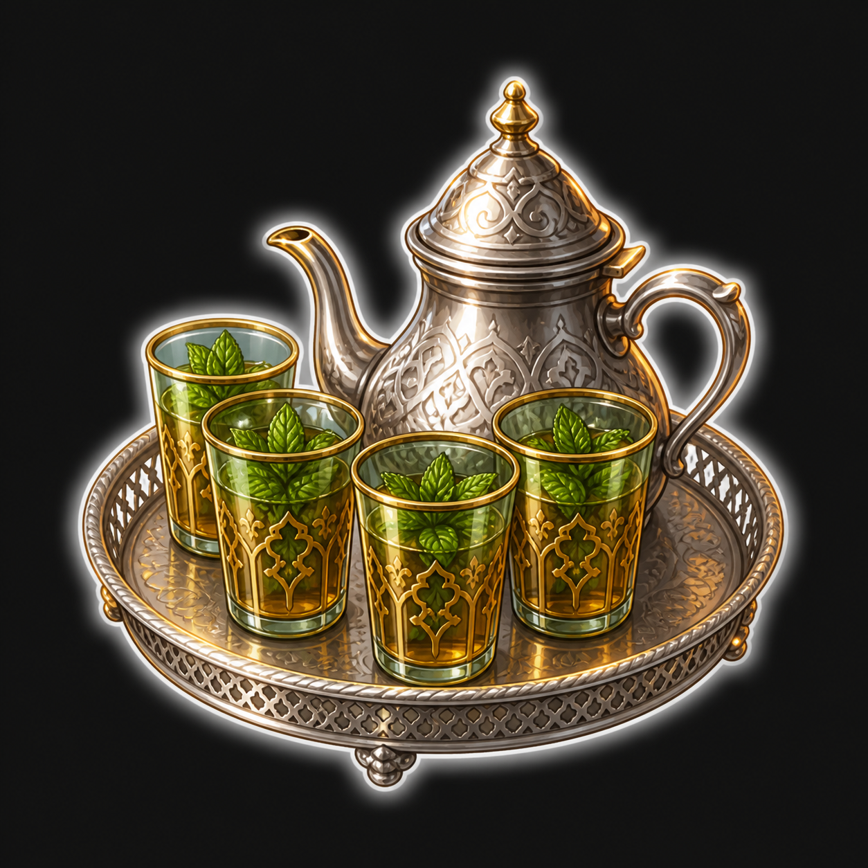Mint Tea Glass Set