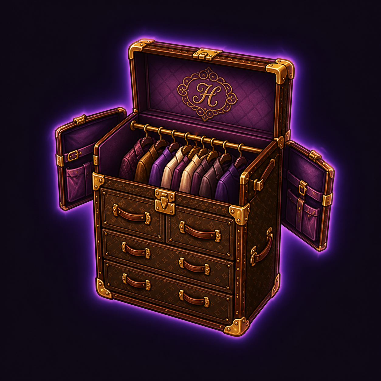 Steamer Trunk Full Set (Monogrammed)