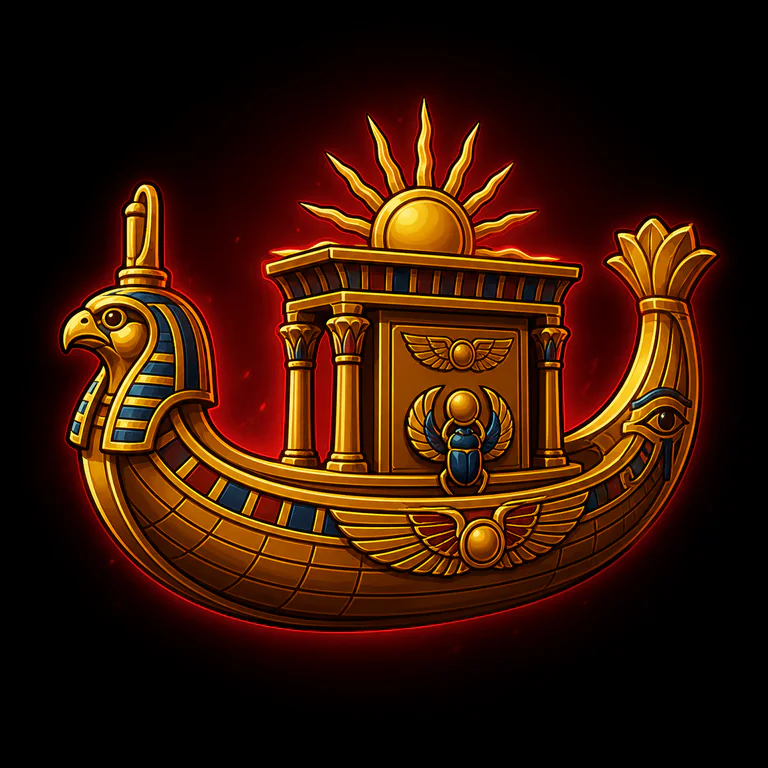 Pharaoh's Solar Barque Model