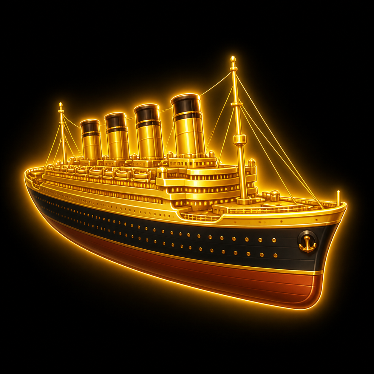 Golden-Age Ocean Liner Model (Restored)