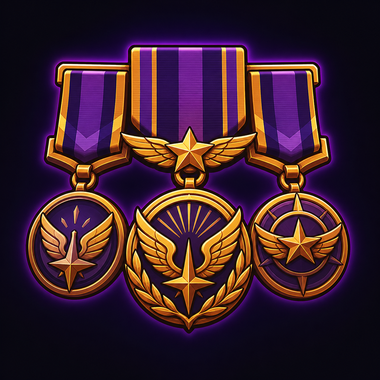 Squadron Leader's Medal Set
