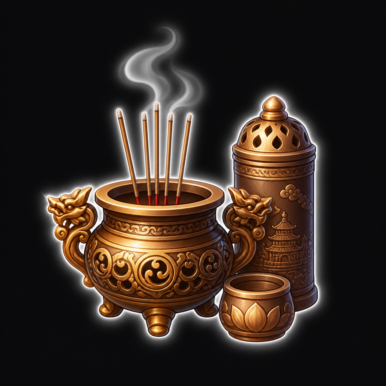 Temple Incense Set