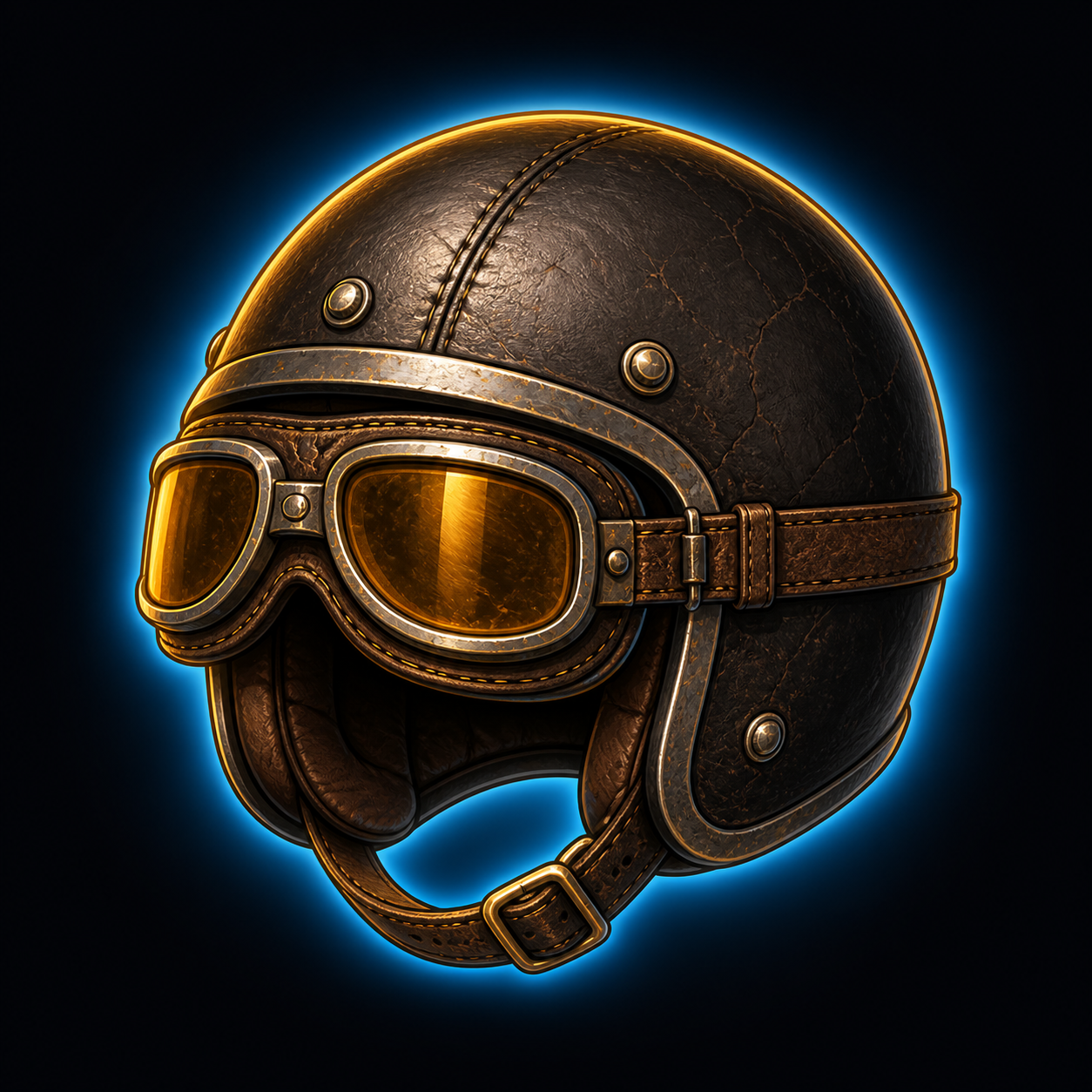 Vintage Motorcycle Helmet