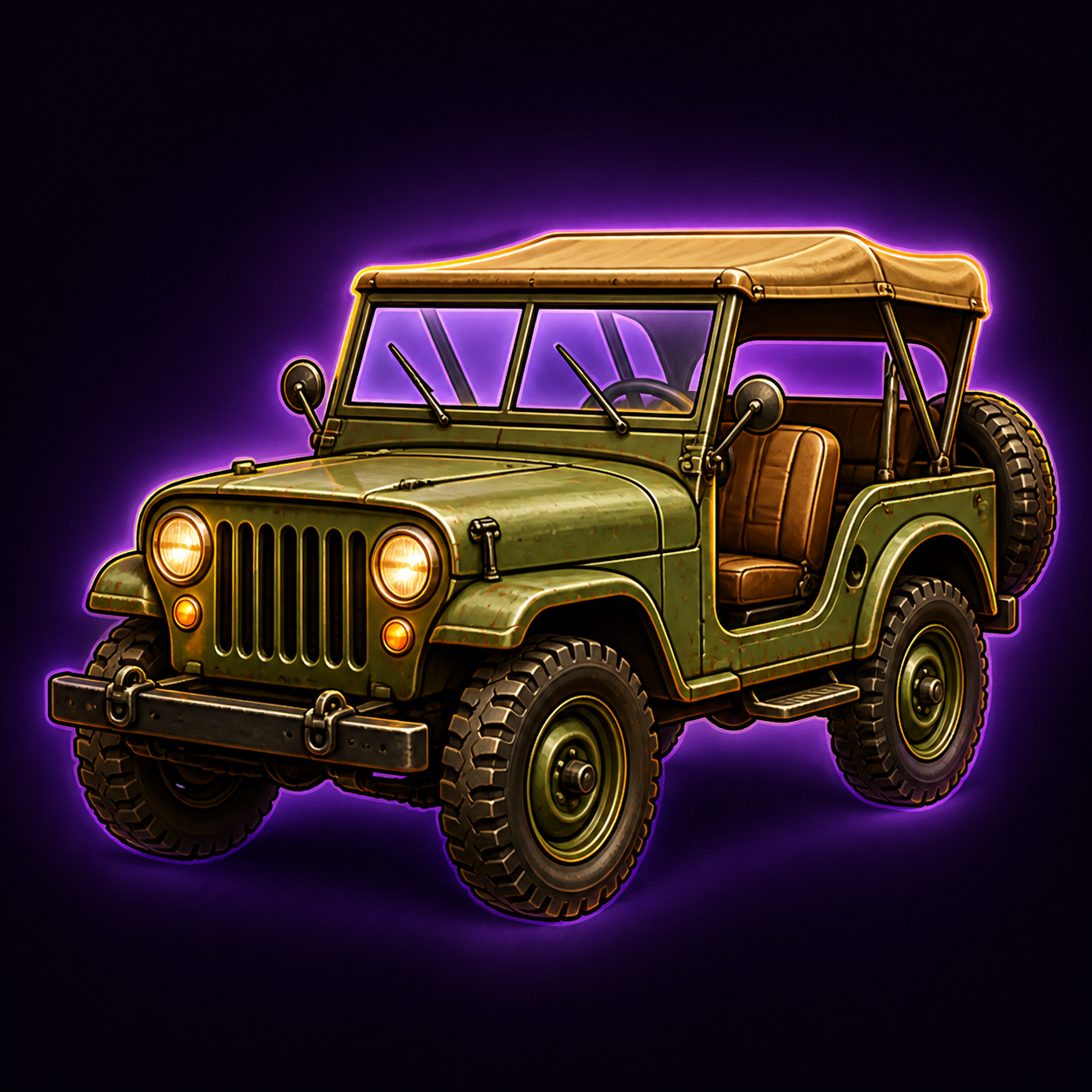 Vintage Safari Jeep