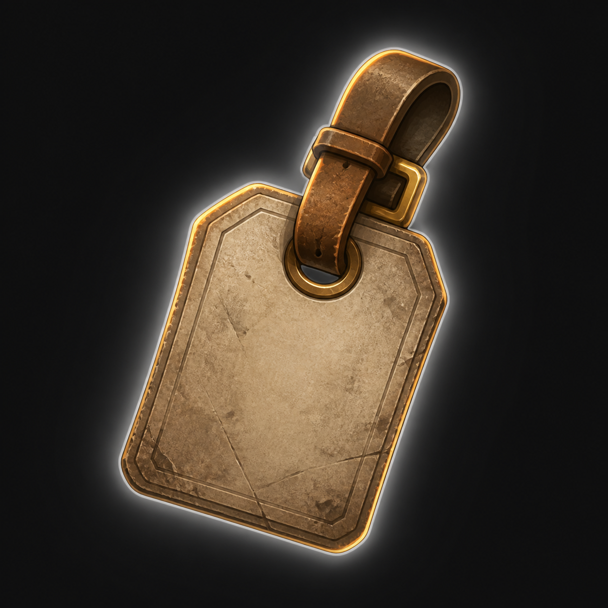 Worn Luggage Tag