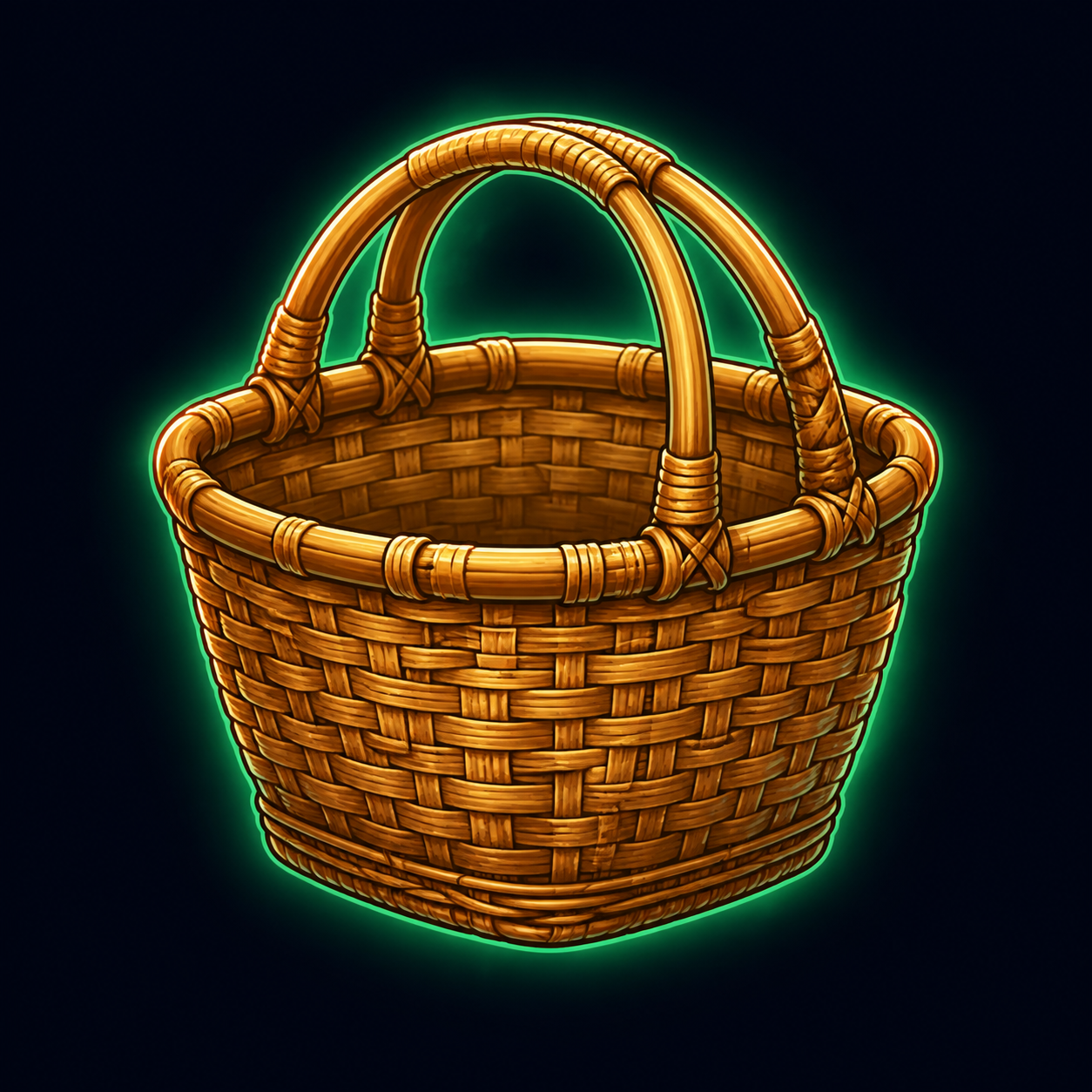 Woven Rattan Basket